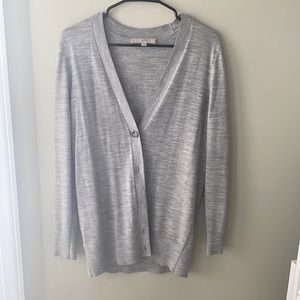 LOFT Gray Cardigan | Size L